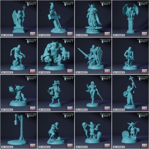 2021 rotto incudine mensile miniature 3D print model - Mito3D