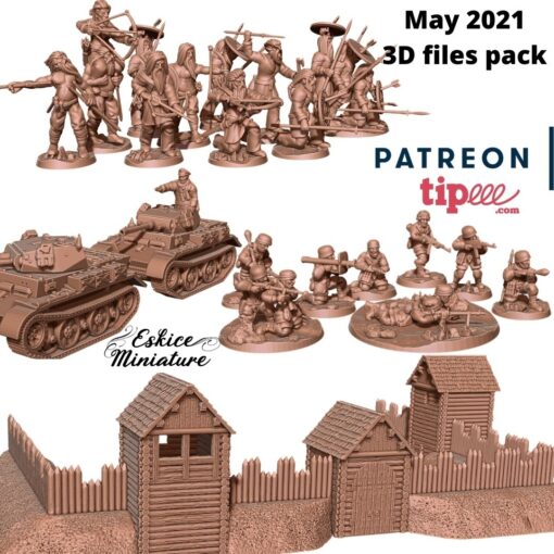 2021 eskice Miniatur Miniaturen 3D print model - Mito3D