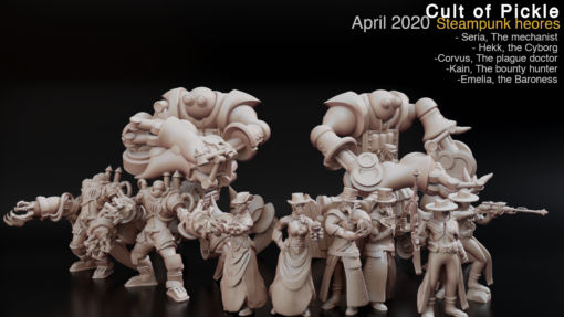 abril 2020 culto pepinillo hogar casa miniaturas 3d print model - Mito3D
