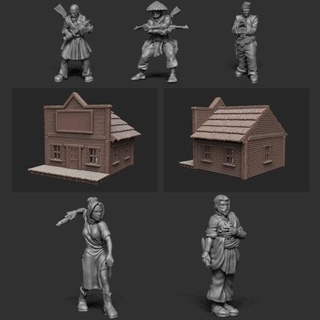 april 2021 gangfight games home miniatures 3d print model - Mito3D
