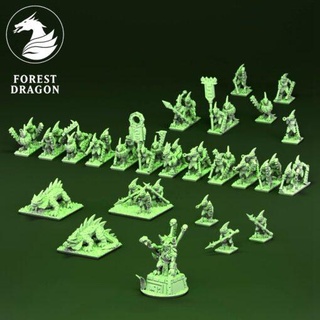 april 2022 forest dragon home miniatures 3d print model - Mito3D