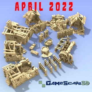 abril 2022 gamescape3d hogar casa miniaturas 3d print model - Mito3D