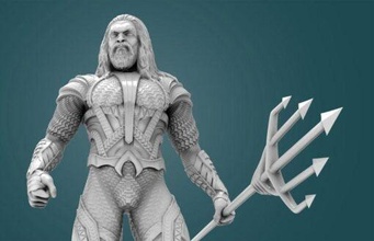 Aquaman 3d print model - Mito3D