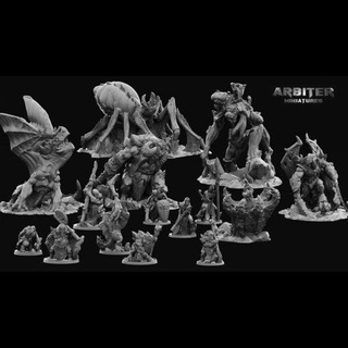 arbiter miniatures supportless able monsters home miniatures arbiter miniatures  3d print model - Mito3D