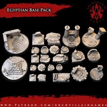 archvillain games egyptian base pack 3d print model - Mito3D