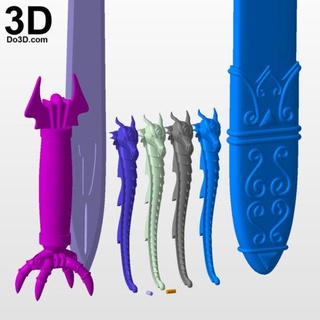 seta ra al Ghul espada capaz modelo stl casa 3d impressão 3d print model - Mito3D