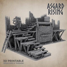 Asgard hausse bois fortifications 202008 3d print model - Mito3D