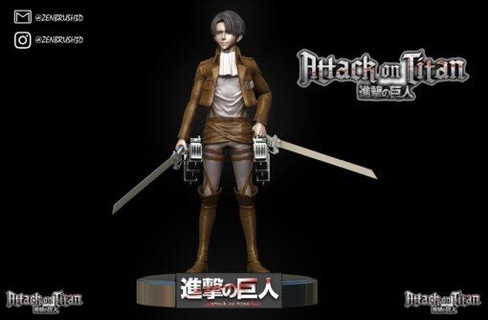 saldırı titan levi Ackerman ing model stl anime 3d print model - Mito3D