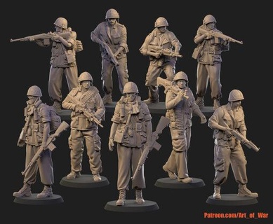 agosto 2021 arte guerra miniaturas 3d print model - Mito3D