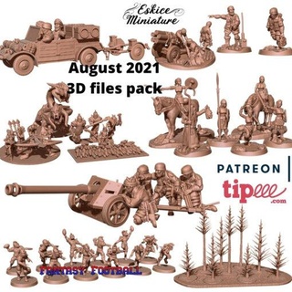 august 2021 eskice miniature miniatures 3d print model - Mito3D