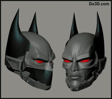batman beyond helmet able model stl home 3d print 3d print model - Mito3D