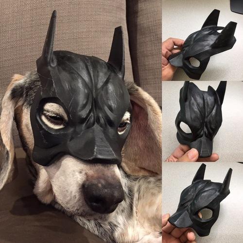 batman dog mask model stl file home dc comics 3D print model - Mito3D