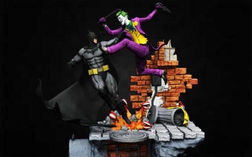 batman joker model stl dc çizgi roman 3d print model - Mito3D