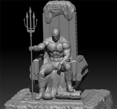batman sitting statue ed model stl home dc comics 3d print model - Mito3D