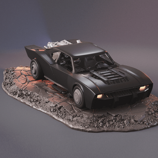 Batmobil fähig Modell stl Zuhause Haus dc Comics Batman 3d print model - Mito3D