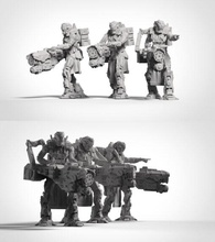 battle armor chaingun minigun infantry squad ing model stl home 3d print 3d print model - Mito3D