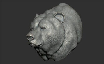 bear head ed model stl home 3d print 3d print model - Mito3D