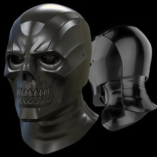 schwarz Maske Arkham Ritter Modell stl 3d drucken 3d print model - Mito3D