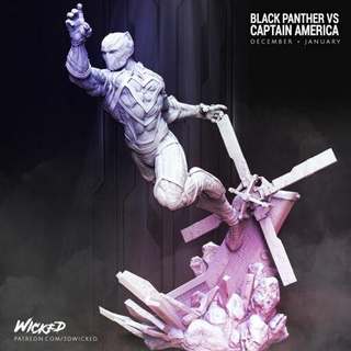 negro pantera diciembre 2020 malvado miniaturas 3d print model - Mito3D