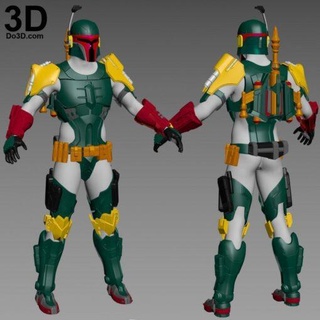boba fett star wars armor able model stl home 3d print 3d print model - Mito3D