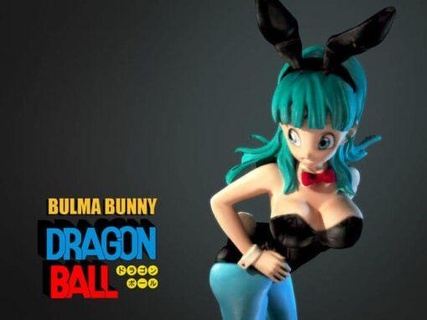 bulma coniglietto modello stl anime Drago palla 3d print model - Mito3D