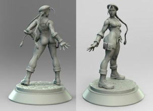 cammy street fighter model stl home games 3d print model - Mito3D