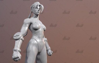 cammy street fighter ed model stl home games 3d print model - Mito3D