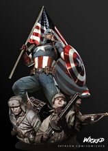 Kaptan Amerika Kaptan Amerika 3d print model - Mito3D