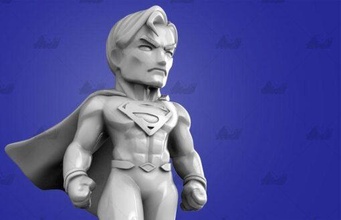 cartoon superman ed model stl home dc comics 3d print model - Mito3D