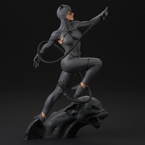catwoman modèle stl dc bandes dessinées 3D print model - Mito3D