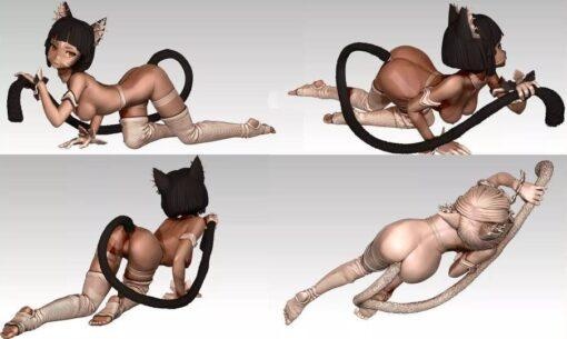 catwoman model stl 3d print 