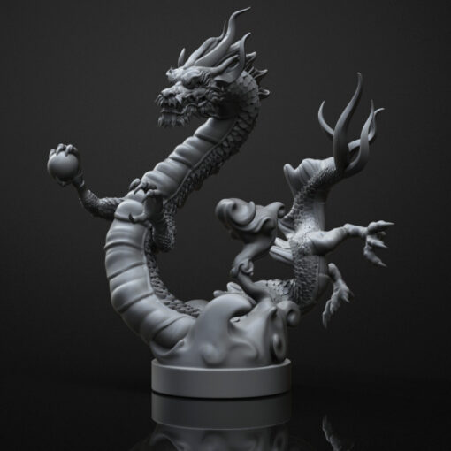 Çince Ejderha ing model stl 3d Yazdır 3D print model - Mito3D