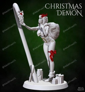 Weihnachten Dämon weiblich ing Modell stl 3d drucken 3d print model - Mito3D