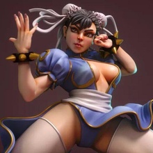 chunli street fighter able model stl home games 3d print model - Mito3D
