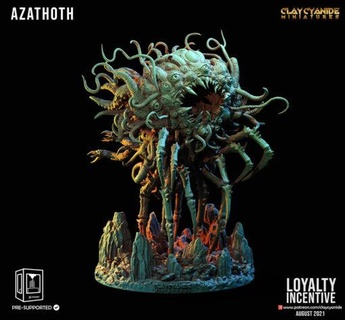Lehm Zyanid Azathoth ing Modell stl Miniaturen 3d print model - Mito3D