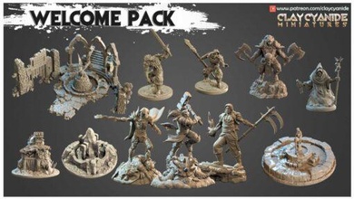clay cyanide pack ing model stl home miniatures 3d print model - Mito3D