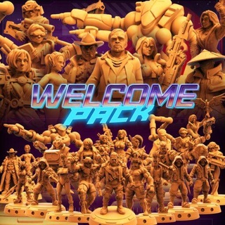 cyberpunk welcome pack papsikels miniatures home 3d print model - Mito3D