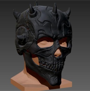 darth maul indossabile cranio capace modello stl casa 3d Stampa 3d print model - Mito3D