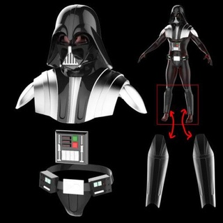 darth Vader capacete corpo armaduras modelo stl 3d impressão 3d print model - Mito3D