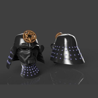 darth Vader samurai capacete capaz modelo stl casa 3d impressão 3d print model - Mito3D