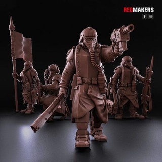 death command squad imperial force redmakers home miniatures redmakers  3d print model - Mito3D