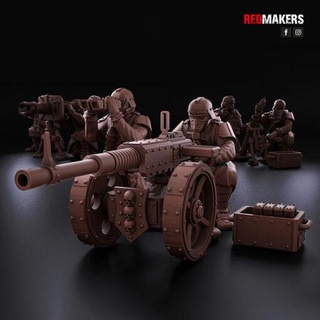 death squad imperial force heavy support redmakers home miniatures 3d print model - Mito3D