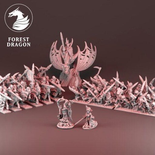 december 2020 forest dragon home all miniatures 3d print model - Mito3D
