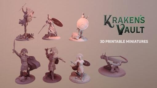 december 2020 kraken vault miniatures kraken's 3d print model - Mito3D