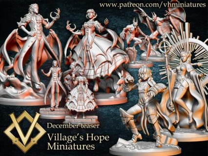 december 2020 villages hope miniatures 3d print model - Mito3D