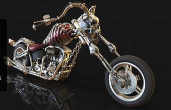 diabo motocicleta ed modelo stl casa 3d impressão 3d print model - Mito3D