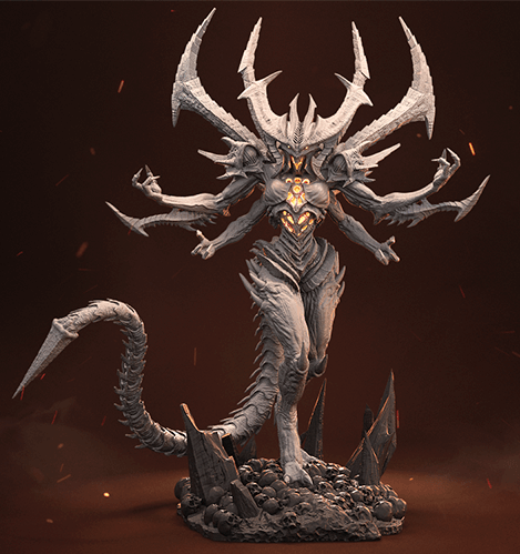 diablo terror lord ing model stl home games 3D print model - Mito3D