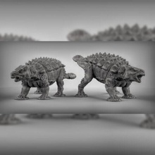 dinosauro anchilosauro + zombie 3d print model - Mito3D