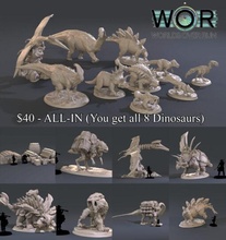 dinosaure collection ing modèle stl accueil maison 3d impression 3d print model - Mito3D