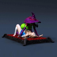 Dorothy bruxa 3d print model - Mito3D